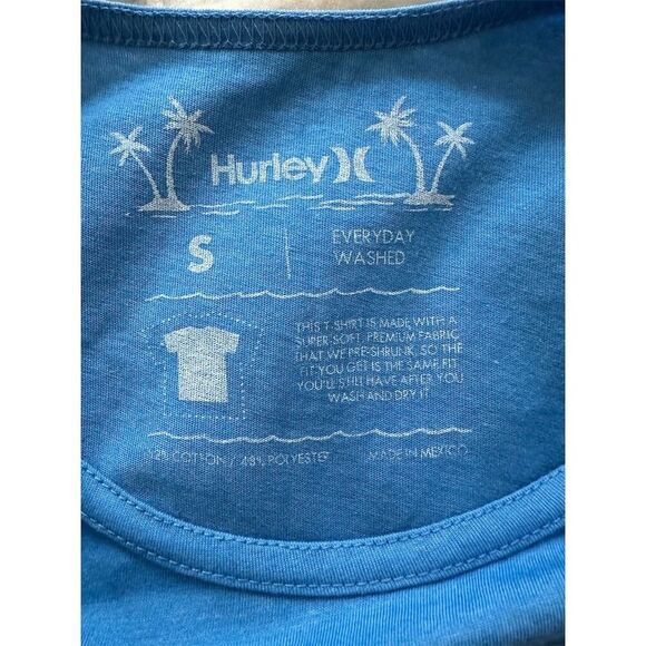 Hurley Men's Blue Tank Top Size S Summer Casual Wear - Picture 4 of 5
